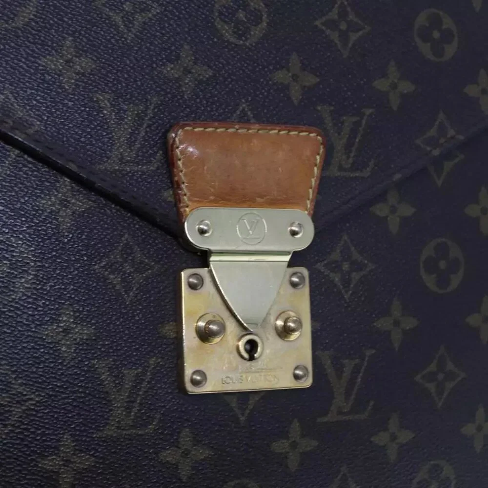authenticity guaranteed LOUIS VUITTON Monogram Serviette Conseiller Briefcase
